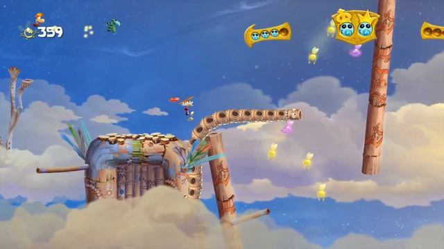 Walkthrough: Rayman Legends 100% - Skyward Sonata смотреть онлайн