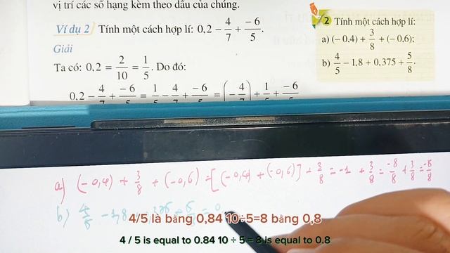 SGK Toán lớp 7 - Cánh Diều. Bài 2- Cộng trừ, nhân chia số hữu tỉ. смотреть онлайн
