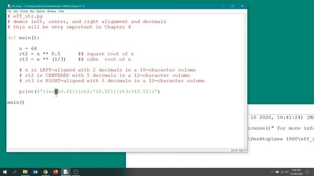 f-strings and column control смотреть онлайн
