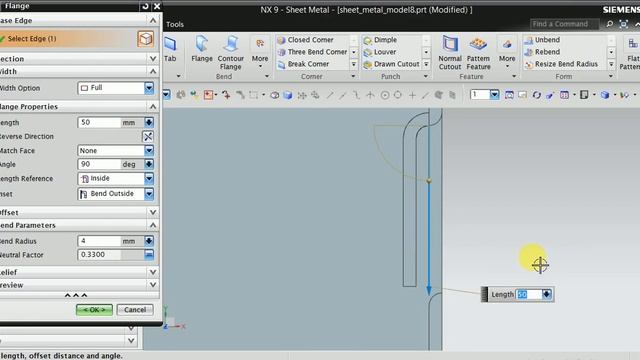 SHEET METAL TUTORIAL #8, UNIGRAPHICS NX9