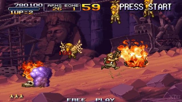 Metal Slug X (Metal Slug Anthology) PS2 Gameplay HD (PCSX2) смотреть онлайн