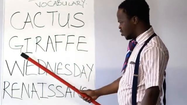 Негр, не знающий английский.???