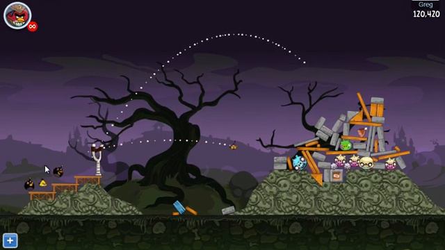 Angry Birds Friends Halloween Tournament Level 5 Day 5 Week 24 - October 29th 2012 - Facebook смотреть онлайн