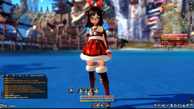 Blade & Soul Online Happy Holidays Loli Christmas Outfit смотреть онлайн