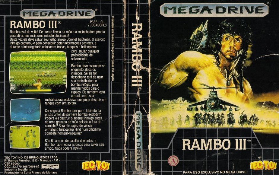 Sega Mega Drive 2 (Smd) 16-bit Rambo 3 Полное Прохождение (Без потерь)