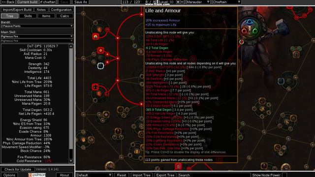 Path Of Exile:Legion - RF Chieftan Marauder Skill tree For beginners смотреть онлайн
