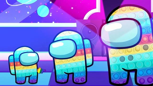 Сборник анимации с Поп Ит || Мукбанг || Спанч Боб и Патрик против Амонг Ас смотреть онлайн