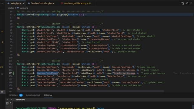 Add Grid page teacher Laravel 9 | School System смотреть онлайн