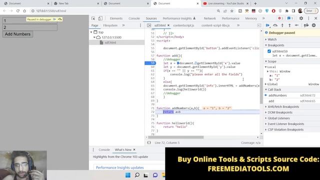 How to Debug Javascript Code in Chrome & Understanding Execution Context & Call Stack For Interview смотреть онлайн