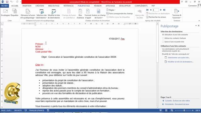 Publipostage avec Excel et Word كتابة رسائل دعوة من خلال смотреть онлайн