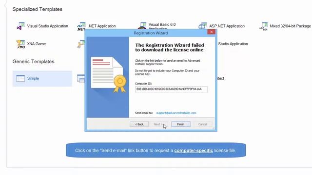 Register Advanced Installer offline - no Internet connection смотреть онлайн