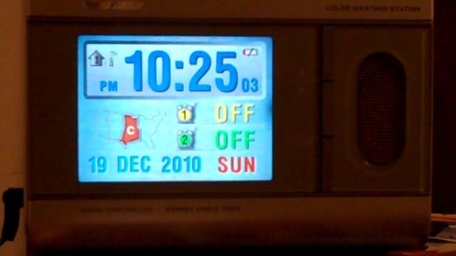 Oregon Scientific AWS888 barometer clock with "snow" forecast смотреть онлайн