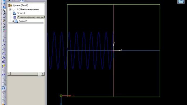 Как создать спираль и резьбу в КОМПАС-3D смотреть онлайн