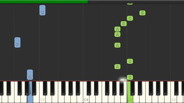 FNAF World Theme Song (Slow Easy) Piano Beginner Tutorial смотреть онлайн