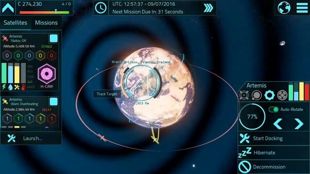 Satellite Command - Android Gameplay Español HD - Control de satelites Simulador смотреть онлайн