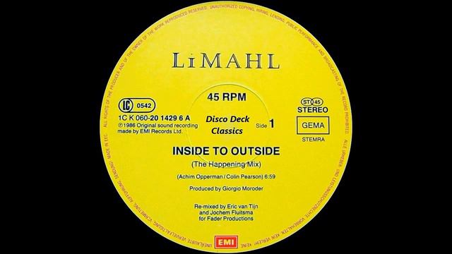 Limahl - Inside To Outside (The Happening Mix) 1986