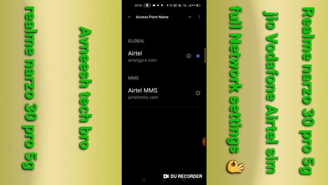 Realme Narzo 30 pro 5g and 4g Volte Network Settings 2021 / смотреть онлайн