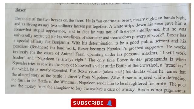 Animal Farm | character Sketch of Boxer | Explained in Urdu/Hindi смотреть онлайн