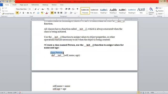 Init and Self in Python смотреть онлайн