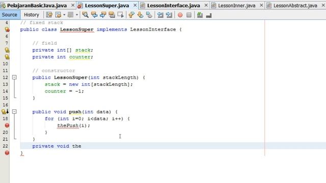 Basic Java 53 interface fixed stack смотреть онлайн