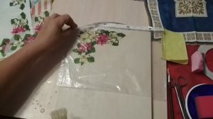 кухонная доска-декорируем салфетками. Декупаж