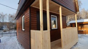 Дачный дом 4/6м в два этажа от компании Лесное раздолье Омск
