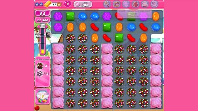 Candy crush saga Level 900 INSANE 100 COLOR BOMBS ! смотреть онлайн