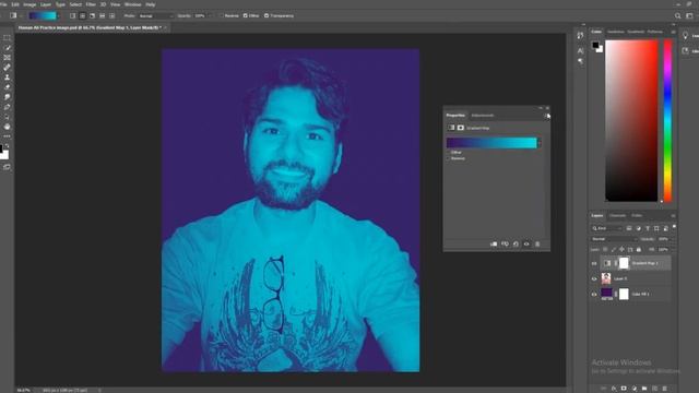 Gradient Map in Adobe Photoshop CC Tips - Color Grading Images in Photoshop with Gradient Maps смотреть онлайн