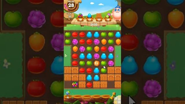 Fruit Crush Match 3 LEVEL 11 NO BOOSTERS ★★★ смотреть онлайн