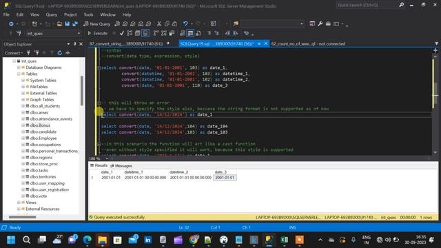 Converting a String to Date in SQL | CAST | CONVERT | TRY_CAST | TRY_CONVERT | SQL смотреть онлайн