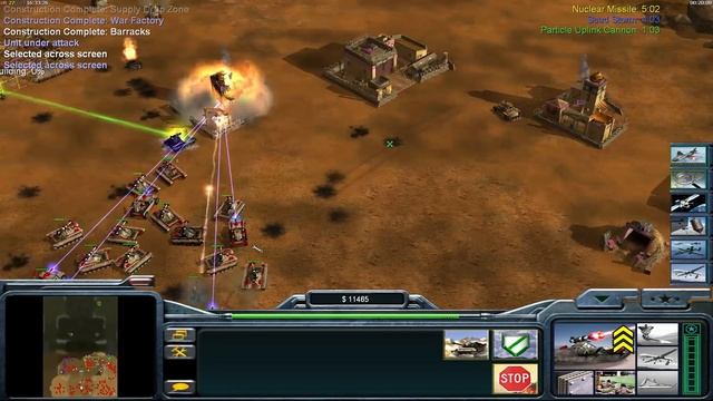 [Zero Hour] 1vs7 hard armies - Playing as USA Laser on Death Valley смотреть онлайн