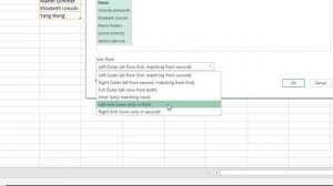 Compare Two Lists in Excel using Power Query