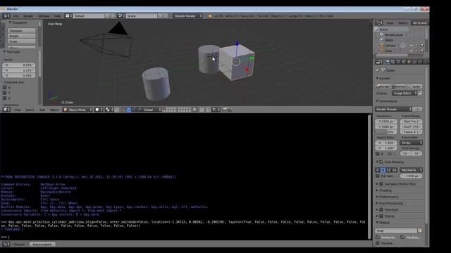 Python-Blender 05-11: Python-Console in Blender смотреть онлайн