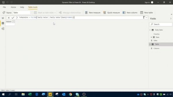 Dynamic Filter (Filtering) in Power BI using Filter Dax Function