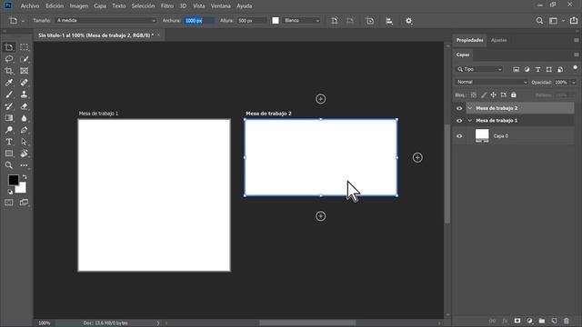 Herramienta Mesa de Trabajo en Photoshop смотреть онлайн