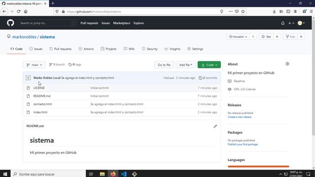 8. Trabajando con GitHub смотреть онлайн