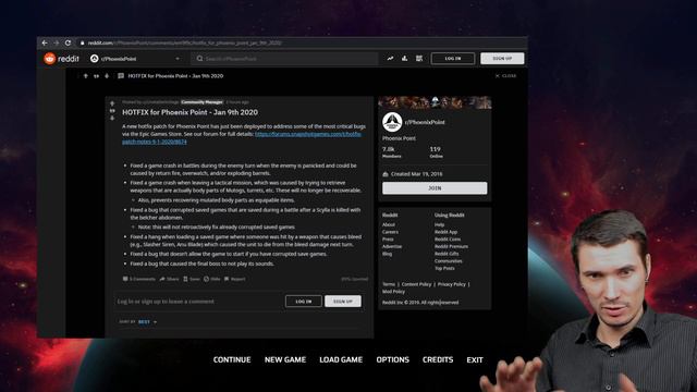Phoenix Point: Hotfix patch notes - 9/January/2020 смотреть онлайн