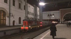 Казанский вокзал в Москве. Поезда, пригородные электрички. Kazan Station in Moscow. Trains.