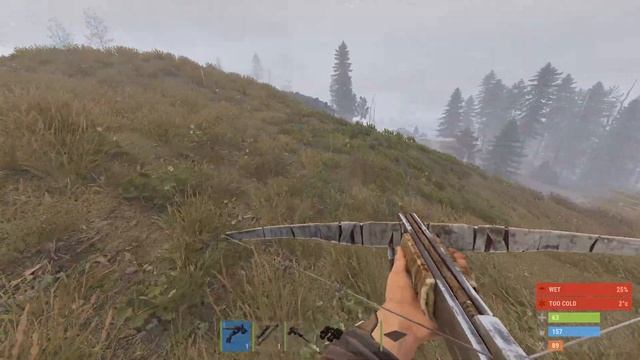 Бзден на прогулке с арбалетом в РАСТ/RUST смотреть онлайн