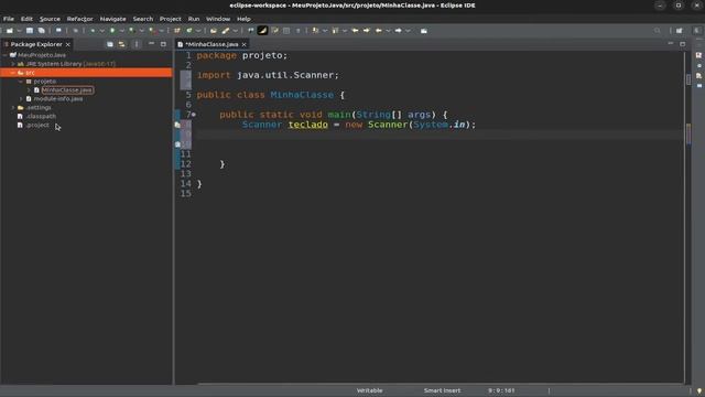 Criando um projeto Java no Eclipse смотреть онлайн