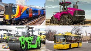 Изучаем транспорт и цвета, спецтехнику для детей / Развивающее видео для самых маленьких 2