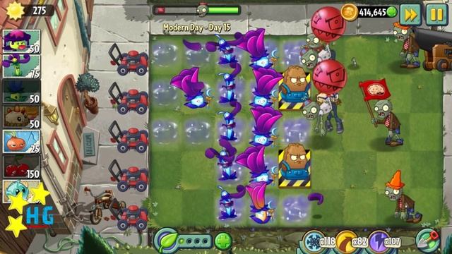 Plants vs Zombies 2 - Modern Day - Day 15 [Protect Primal Wall-nut & Taco] No Premium смотреть онлайн