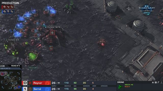 Serral vs Reynor ZvZ - Quarterfinals - WCS Valencia 2018 - StarCraft II смотреть онлайн