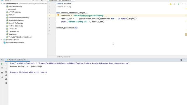 Random Password Generator using Python (Part2) смотреть онлайн