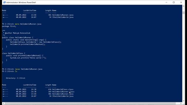 Java 20 № 3: Обзор языка. Соглашение. Запуск HelloWorld. JShell смотреть онлайн