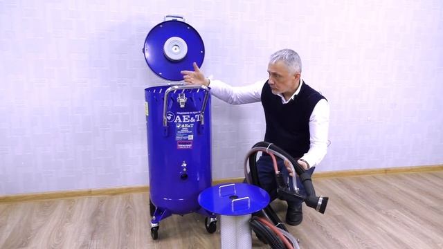 AE&T T06528 Пескоструйный аппарат инжекторный 106л ОБЗОР смотреть онлайн