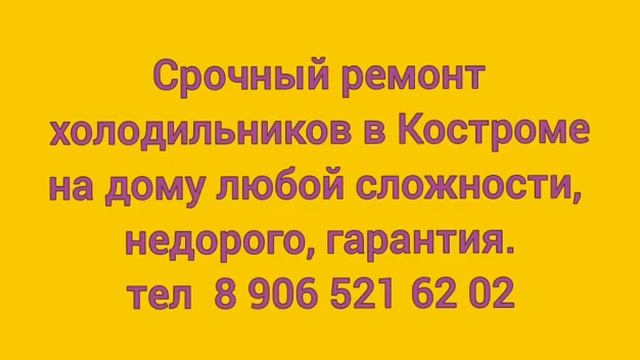 Срочный ремонт холодильников. На дому. Не дорого. 8 906 521 62 02 смотреть онлайн