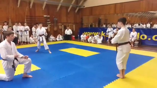 Синхронне ката Хмельничий, Оніщенко, Левченко 12 13 років Бункай Кубок України 2023 смотреть онлайн