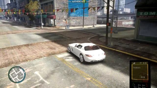 1200+ л.с. Mercedes SLS AMG Turbo супер мод тачка для гта 4 смотреть онлайн