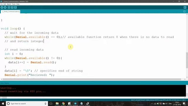 #3 Serial Communication with NodeMCU ESP32 to control inbuilt led (Read and Write Operations) смотреть онлайн